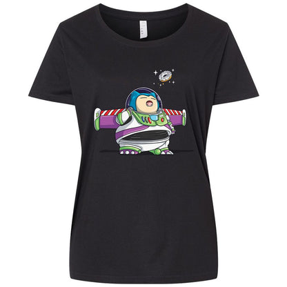 Ladies Curvy Jersey - 552XUJ7P - Blended Black - 1