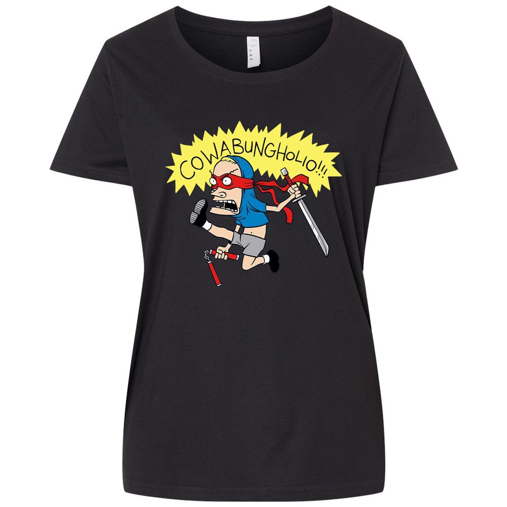 Ladies Curvy Jersey - R8BASQMK - Blended Black - 1