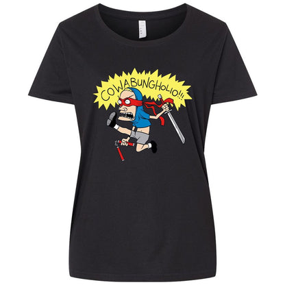 Ladies Curvy Jersey - R8BASQMK - Blended Black - 1