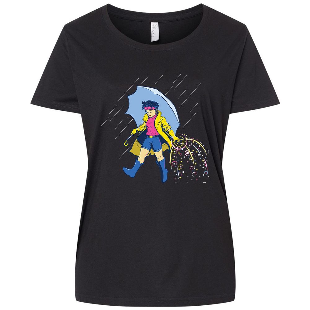 Ladies Curvy Jersey - JUQZP4KY - Blended Black - 1