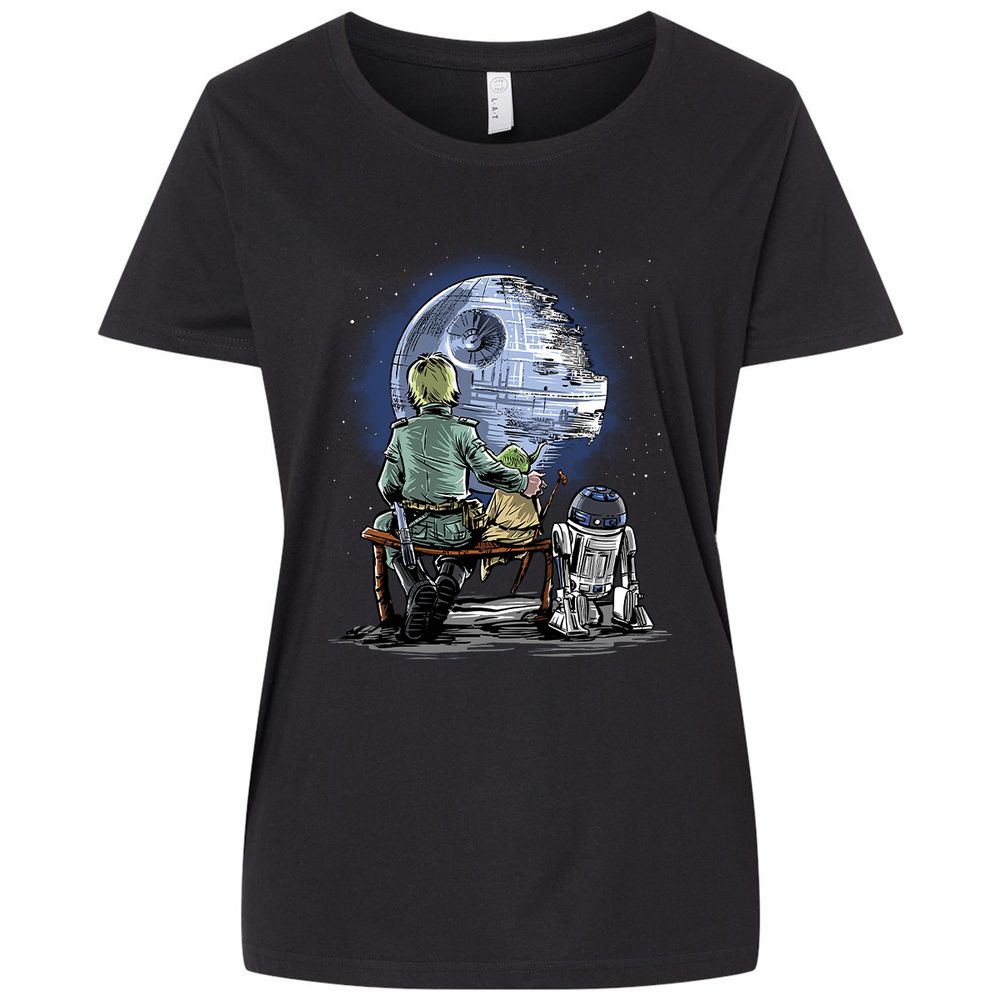 Ladies Curvy Jersey - 32UDQ7VE - Blended Black - 1