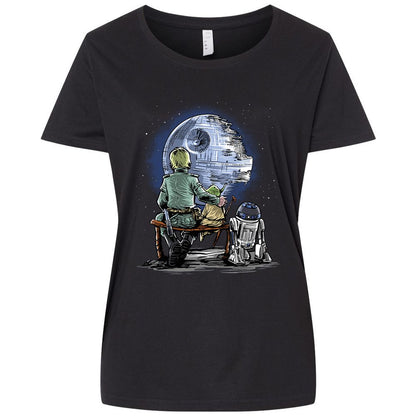 Ladies Curvy Jersey - 32UDQ7VE - Blended Black - 1