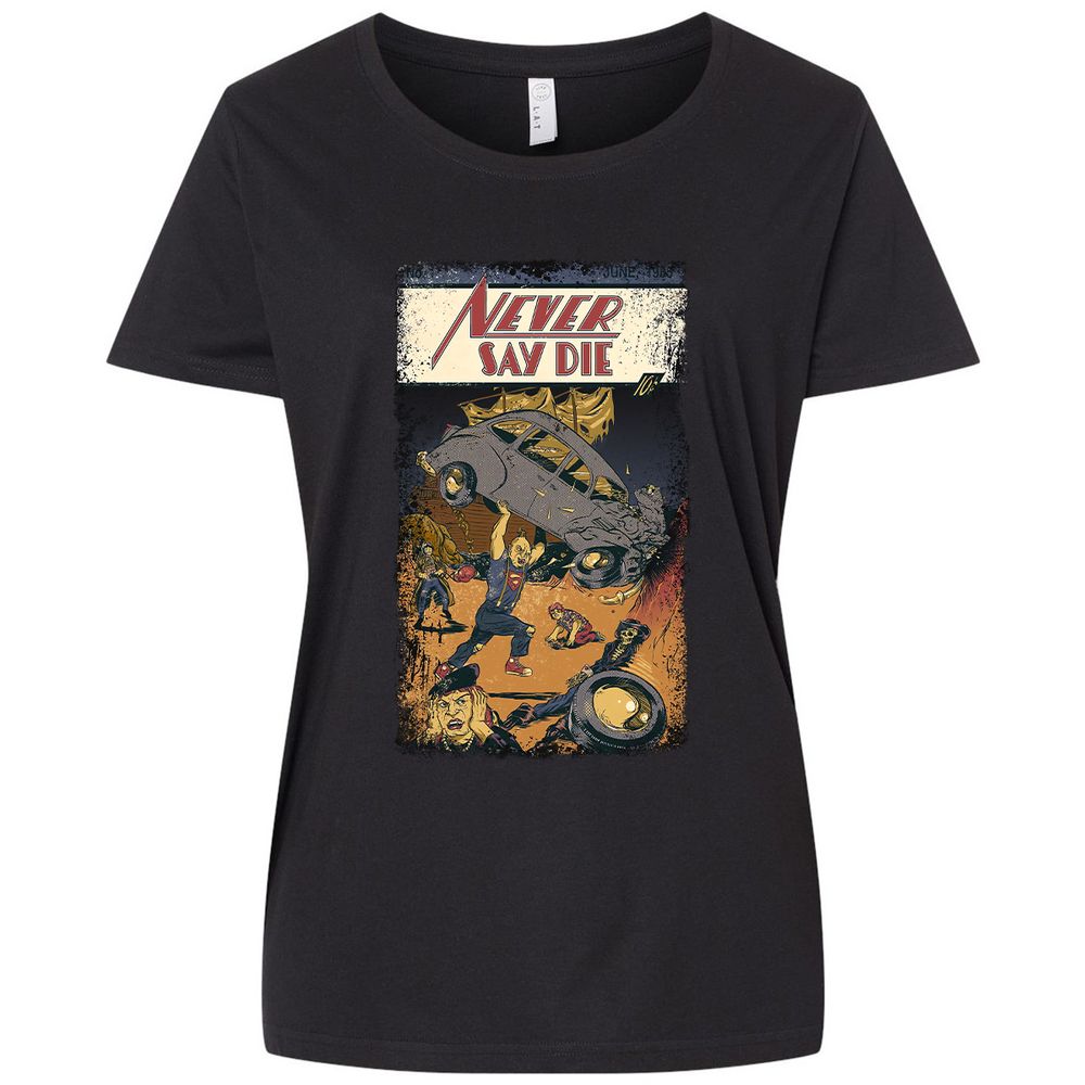 Ladies Curvy Jersey - 78BJQ1LM - Blended Black - 1