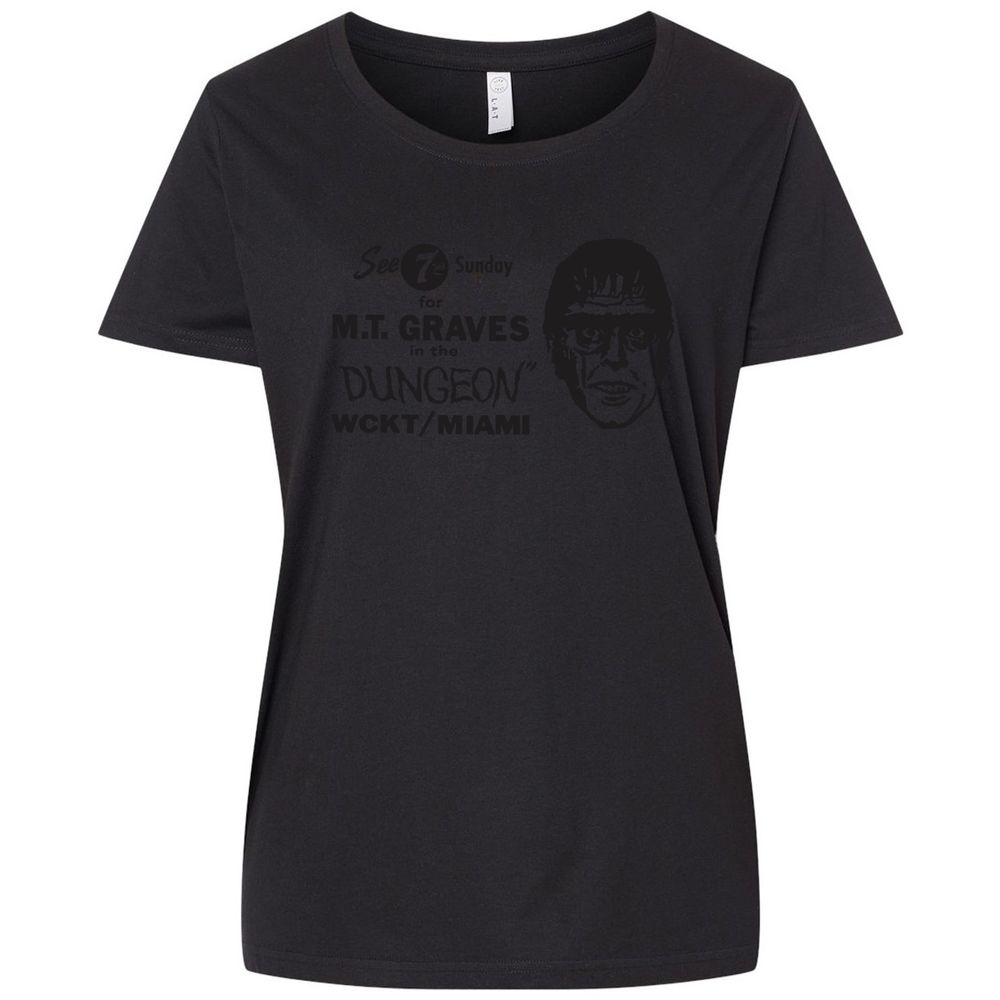 Ladies Curvy Jersey - J18TBPVU - Blended Black - 1