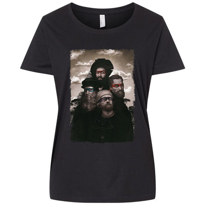 Ladies Curvy Jersey - 6FMKR3E9 - Blended Black - 1