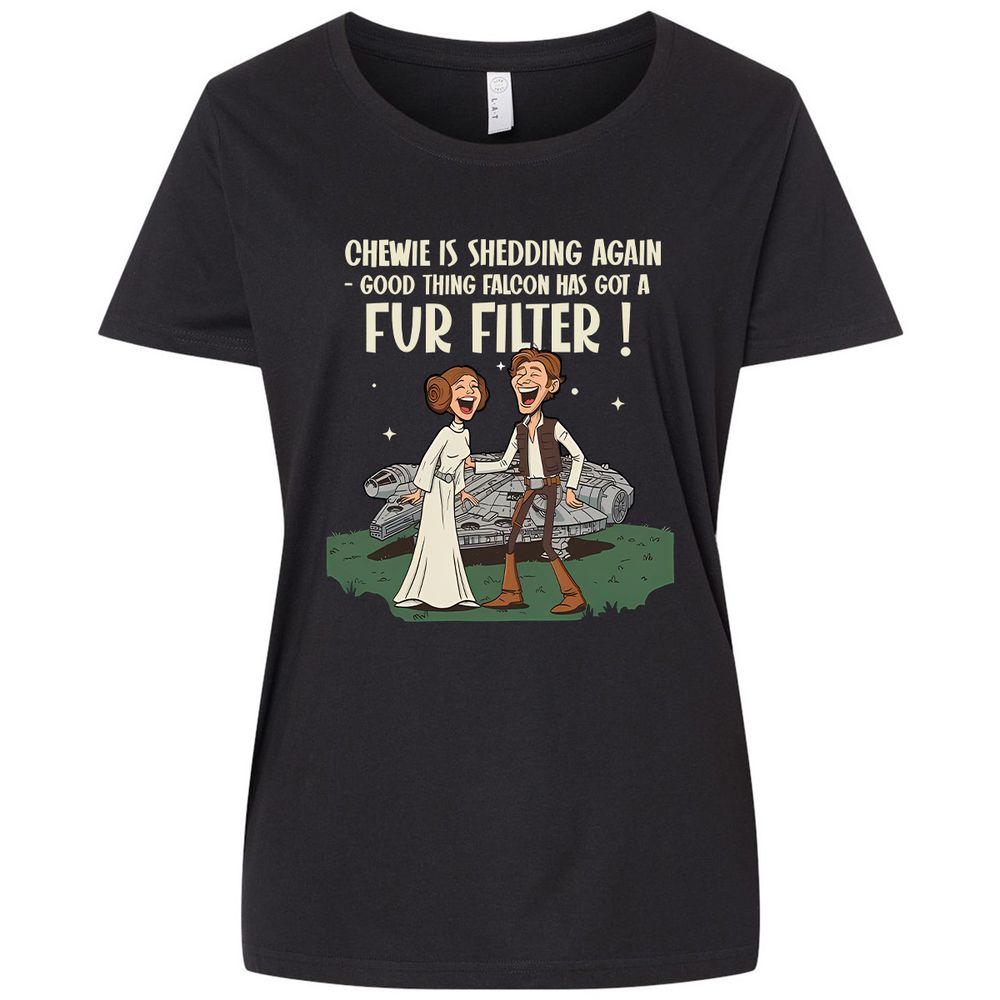 Ladies Curvy Jersey - 1T8WVFUR - Blended Black - 1