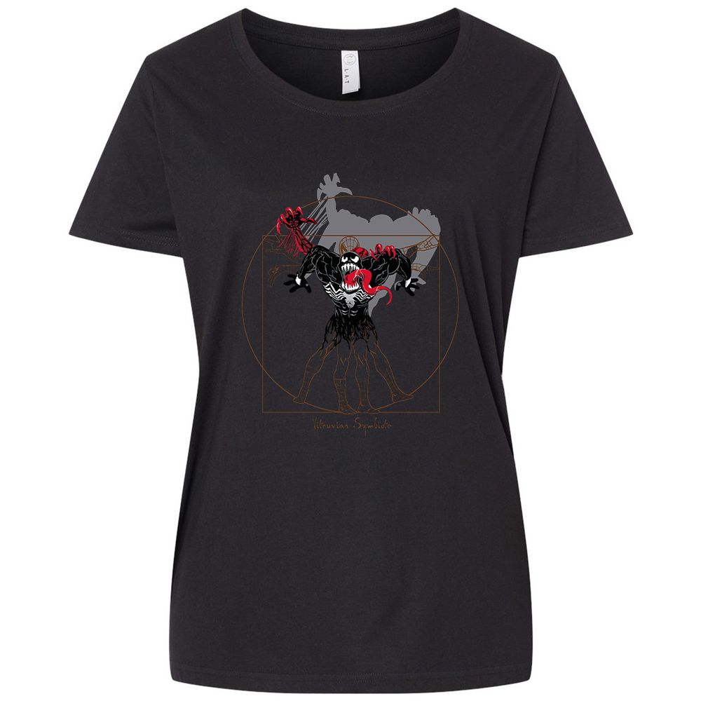 Ladies Curvy Jersey - TQDX9V6J - Blended Black - 1