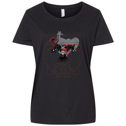 Ladies Curvy Jersey - TQDX9V6J - Blended Black - 1