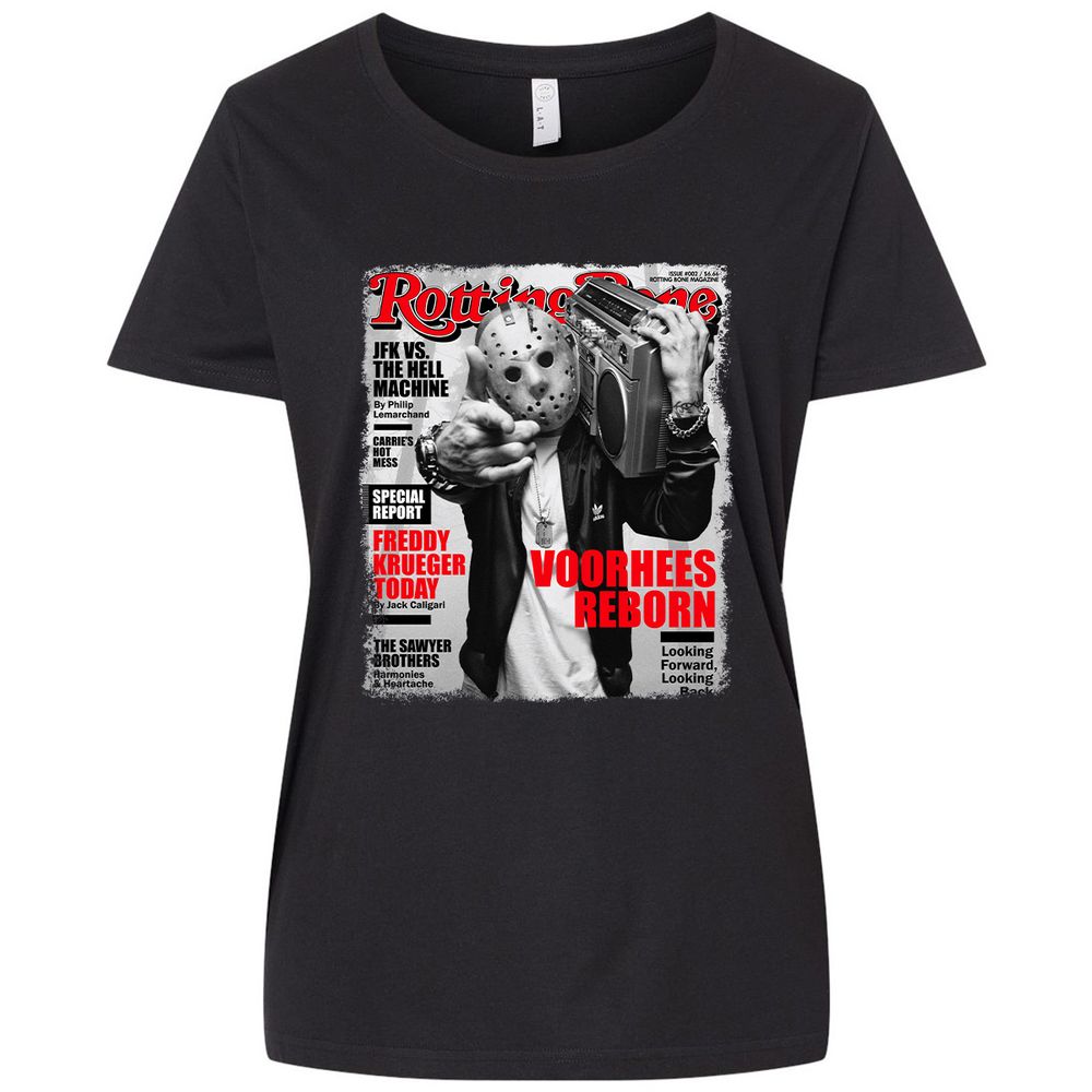 Ladies Curvy Jersey - 8CQUGNLQ - Blended Black - 1