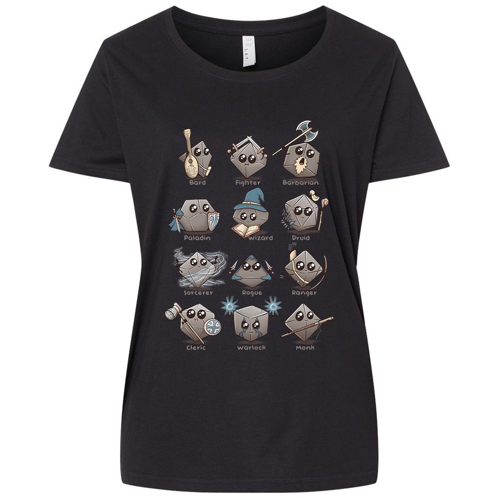 Ladies Curvy Jersey - N3C6B4QB - Blended Black - 1