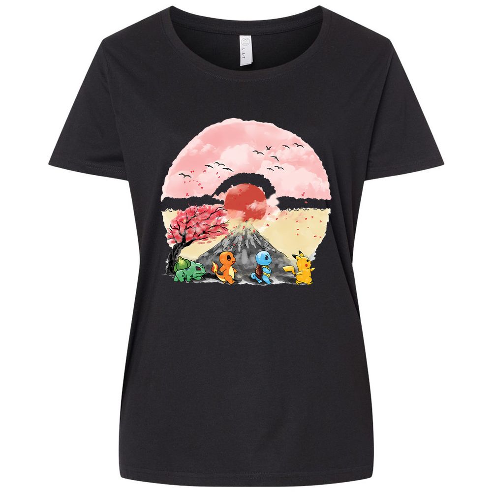 Ladies Curvy Jersey - GXKT1N42 - Blended Black - 1