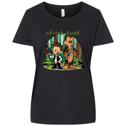 Ladies Curvy Jersey - 3W7UVUUP - Blended Black - 1