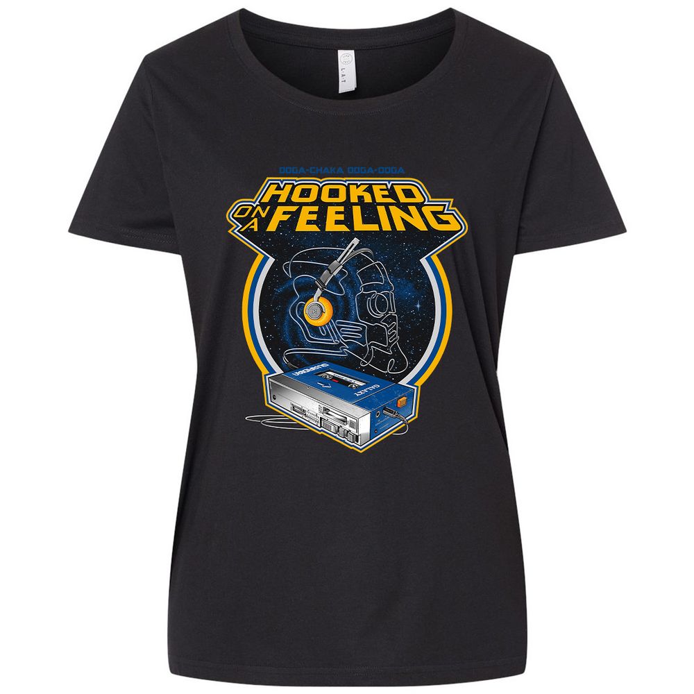 Ladies Curvy Jersey - BU5X6MQX - Blended Black - 1