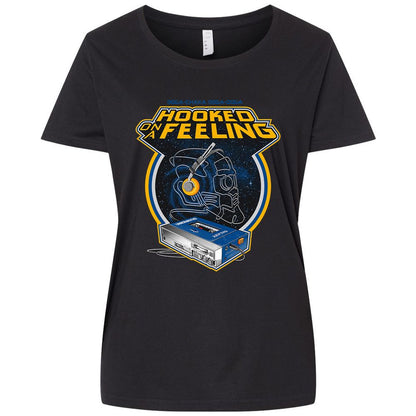 Ladies Curvy Jersey - BU5X6MQX - Blended Black - 1