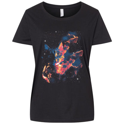 Ladies Curvy Jersey - 16KPDLHZ - Blended Black - 1