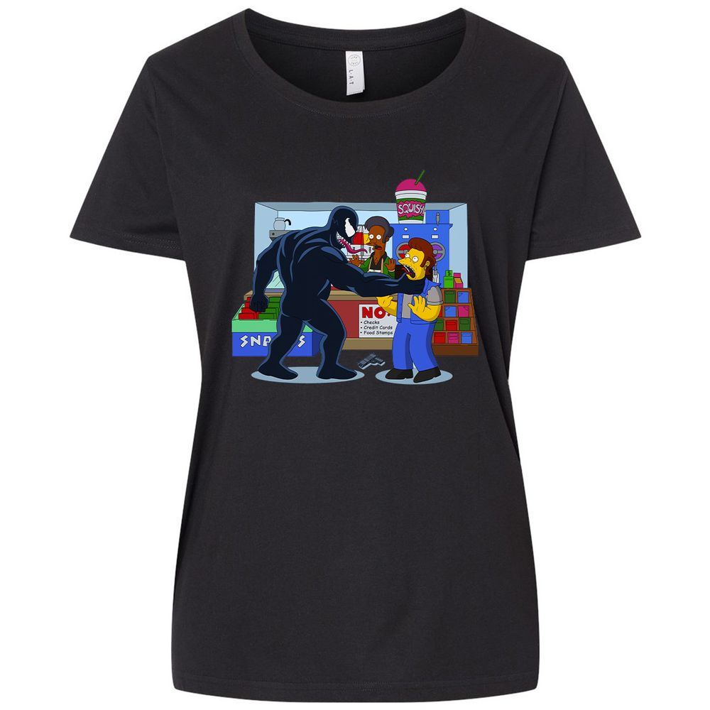 Ladies Curvy Jersey - NJYD76BY - Blended Black - 1