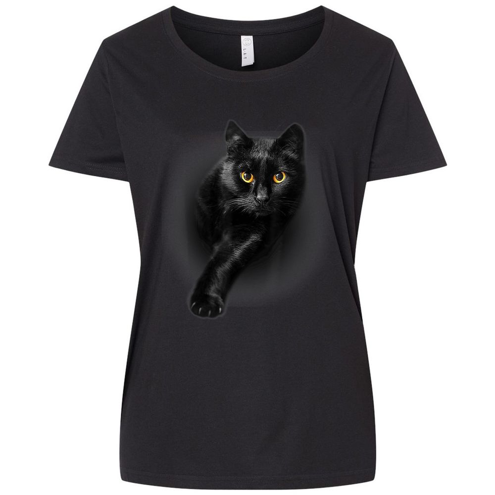 Ladies Curvy Jersey - SRVQXVNL - Blended Black - 1