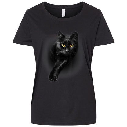 Ladies Curvy Jersey - SRVQXVNL - Blended Black - 1