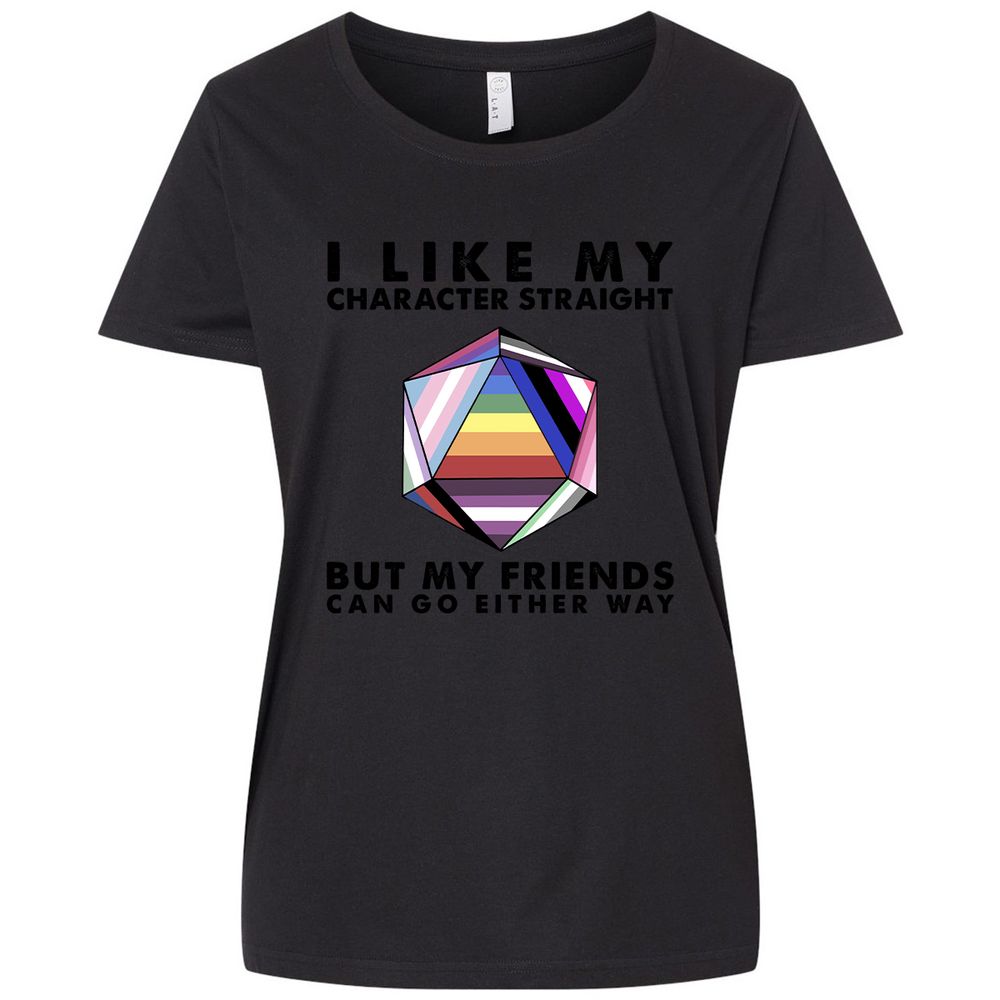 Ladies Curvy Jersey - 5SDBQJNY - Blended Black - 1