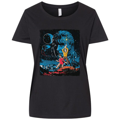 Ladies Curvy Jersey - LSJ7Q4L5 - Blended Black - 1