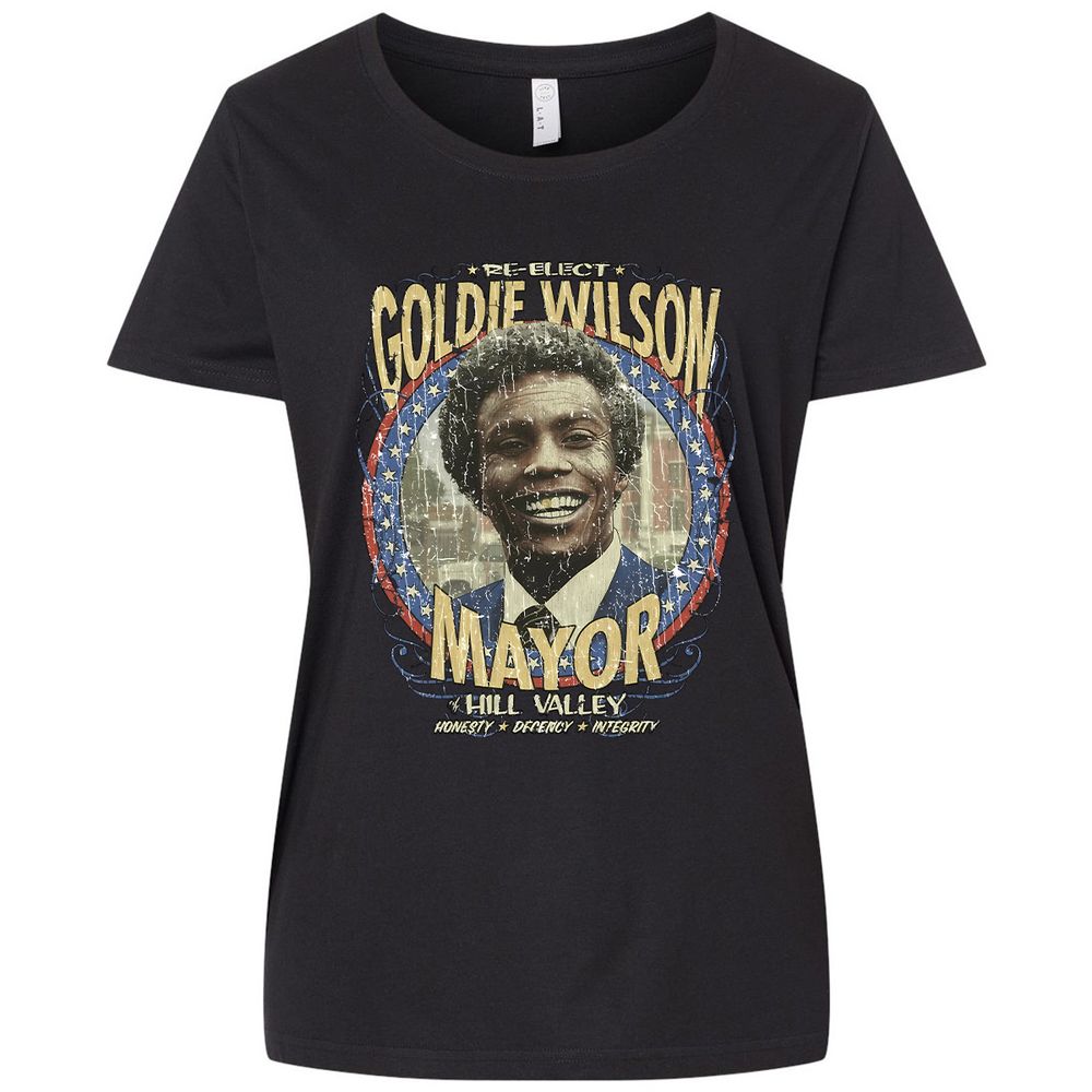 Re-Elect Mayor Goldie Wilson - Blended Black - 1
