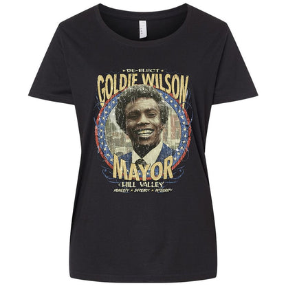 Re-Elect Mayor Goldie Wilson - Blended Black - 1