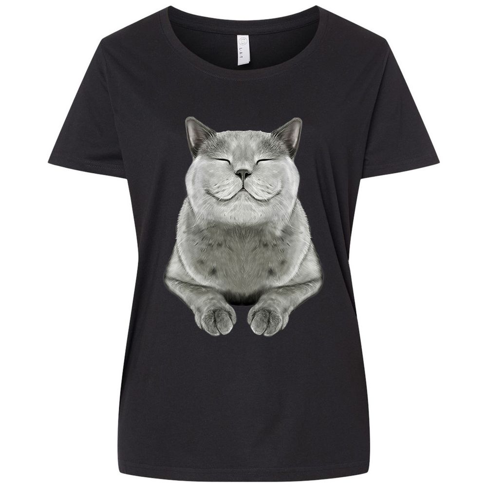 Ladies Curvy Jersey - SV1QKZWT - Blended Black - 1