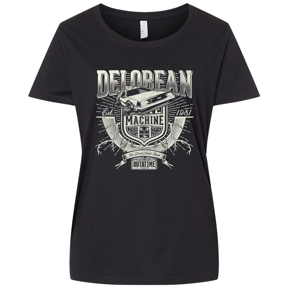 Ladies Curvy Jersey - B6A93NBG - Blended Black - 1