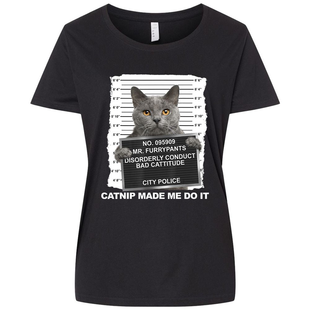 Ladies Curvy Jersey - 9QZSB6JP - Blended Black - 1