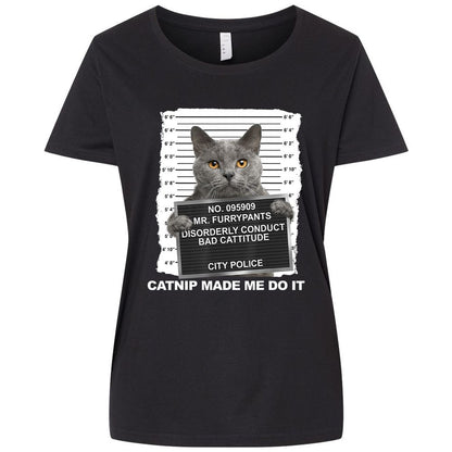 Ladies Curvy Jersey - 9QZSB6JP - Blended Black - 1