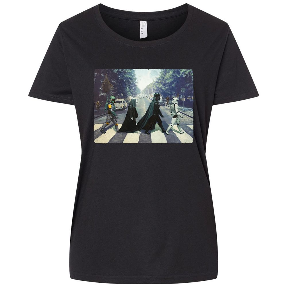 Ladies Curvy Jersey - T7D2KPJG - Blended Black - 1