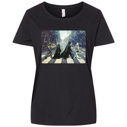 Ladies Curvy Jersey - T7D2KPJG - Blended Black - 1