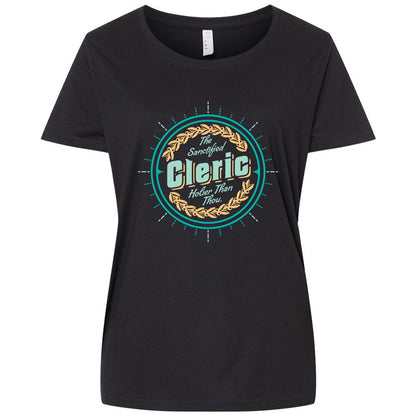 Ladies Curvy Jersey - Z6DVP9BY - Blended Black - 1