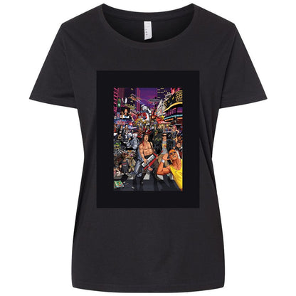 Ladies Curvy Jersey - Q9Z57QSZ - Blended Black - 1