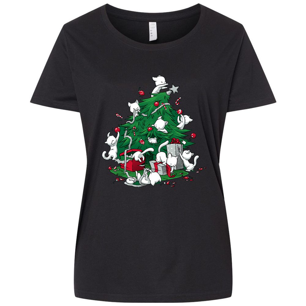 Ladies Curvy Jersey - YX7KPQ45 - Blended Black - 1