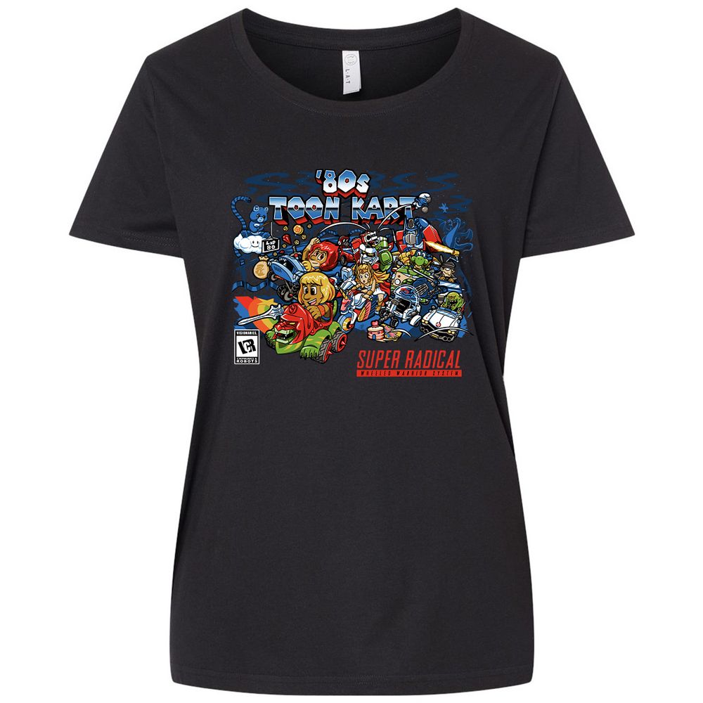 Ladies Curvy Jersey - MTDATZ9U - Blended Black - 1