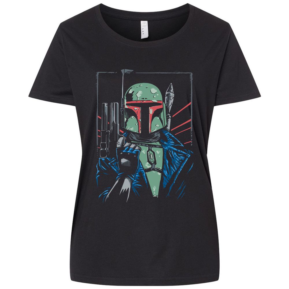 Ladies Curvy Jersey - G82DPTV8 - Blended Black - 1