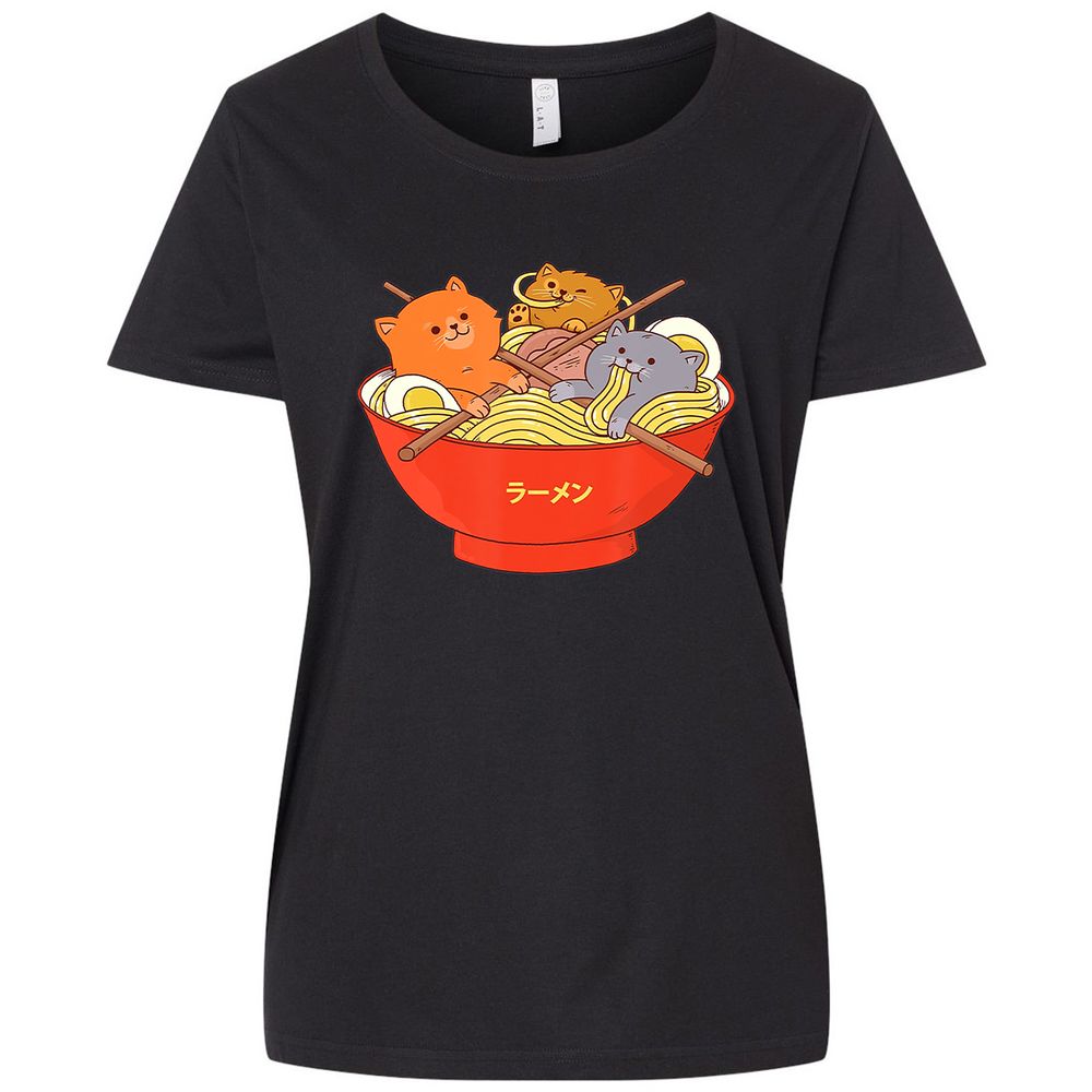 Ladies Curvy Jersey - Q6B9DU23 - Blended Black - 1