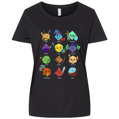 Ladies Curvy Jersey - A8B9AJJB - Blended Black - 1