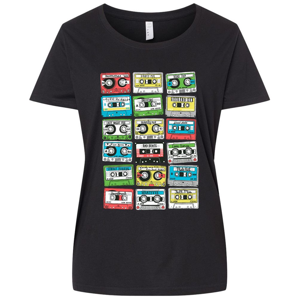 Ladies Curvy Jersey - PPXXBUCB - Blended Black - 1