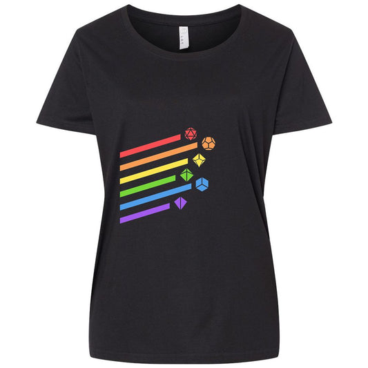 Ladies Curvy Jersey - WNQK633F - Blended Black - 1