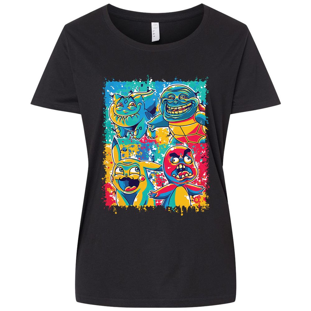 Ladies Curvy Jersey - J4YPTLZG - Blended Black - 1