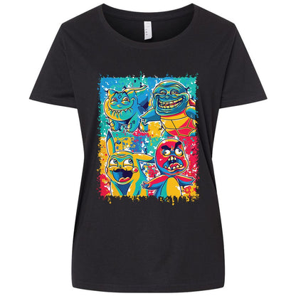 Ladies Curvy Jersey - J4YPTLZG - Blended Black - 1