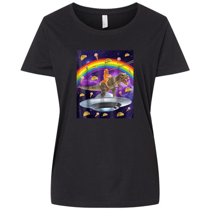 Ladies Curvy Jersey - 2XQ8QDRK - Blended Black - 1