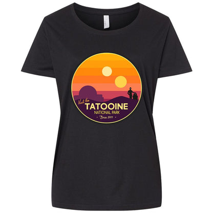 Ladies Curvy Jersey - CN7V1S5J - Blended Black - 1