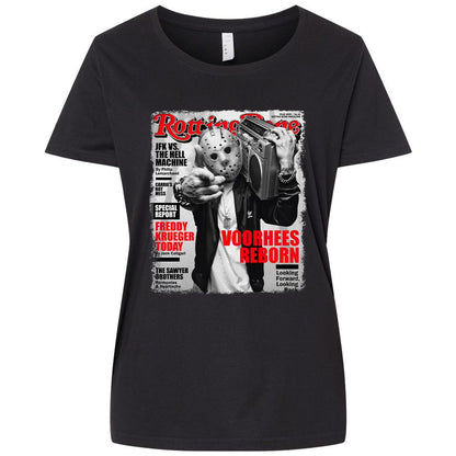 Ladies Curvy Jersey - C54UYR9P - Blended Black - 1