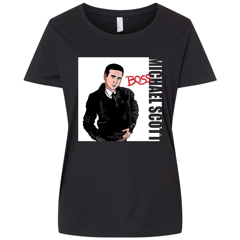 Ladies Curvy Jersey - QMVW9XWW - Blended Black - 1