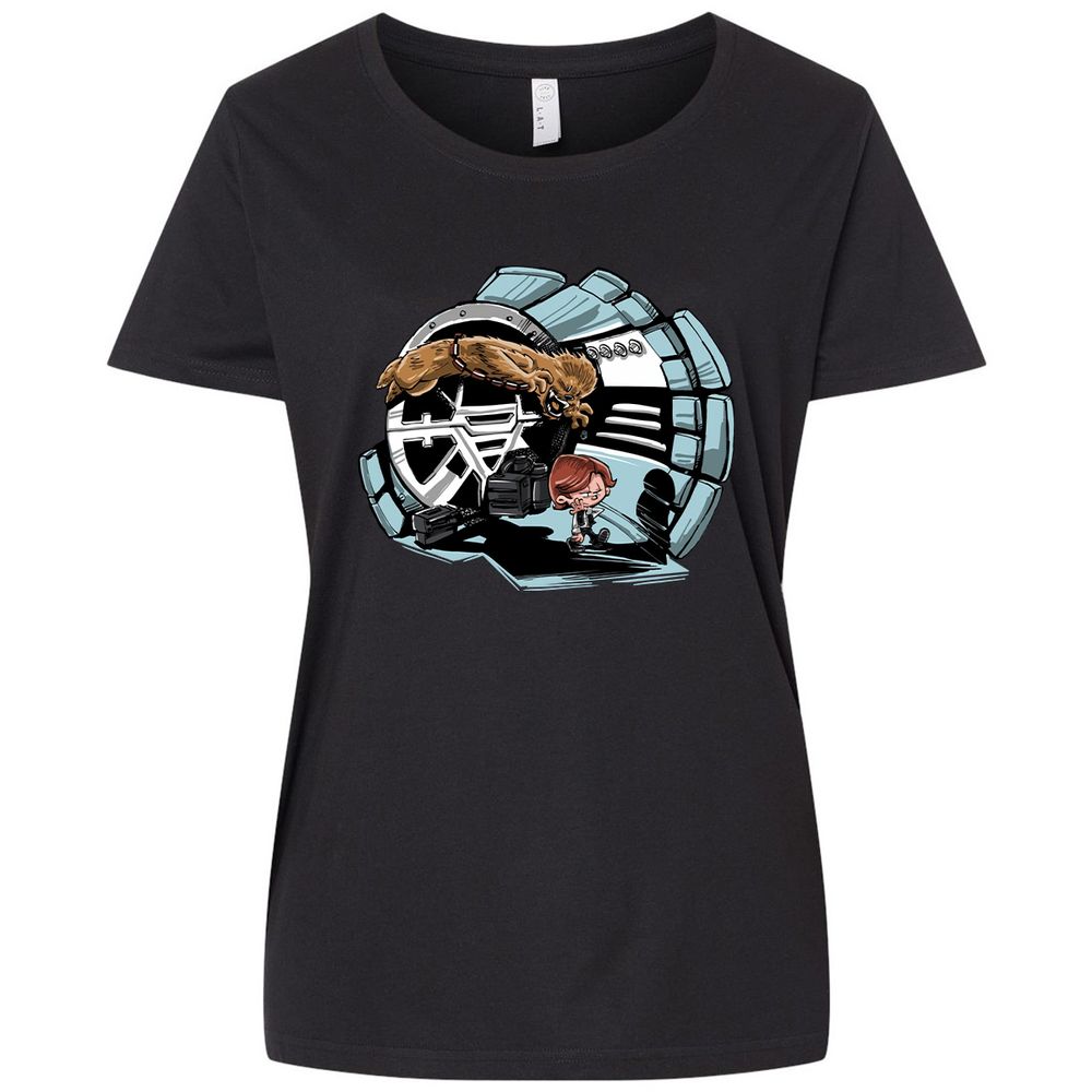 Ladies Curvy Jersey - HW5382BV - Blended Black - 1