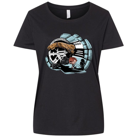 Ladies Curvy Jersey - HW5382BV - Blended Black - 1