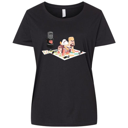 Ladies Curvy Jersey - R3GXRF46 - Blended Black - 1